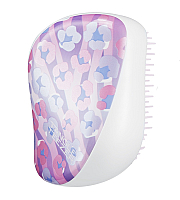Tangle Teezer Compact Styler Digital Leopard - Расческа для волос, цвет белый/фиолетовый